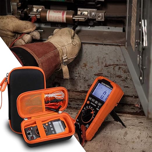 Aproca Case Compatible with Klein Tools MM325 MM420 MM400 MM300 Multimeter Digital Voltage Tester, Portable Storage Bag for Accessories (Case Only)