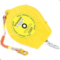 132FT RTOVZON Self Retracting Lifeline, Fall Arrest Fall Protection, Steel Wire Rope Heavy Duty Retractable Lanyard, Roofing Lifeline, SRL, Safety Lanyard