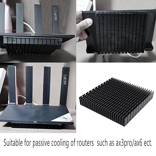 120mm Large Aluminum Heatsink 120x120x20mm / 4.72x4.72x0.79Inch/ Heat Sink Square Cooler for WiFi Router Cooling Base and Power Supply IC Graphics Card Memory Heat Sink 120mmx120mmx20mm