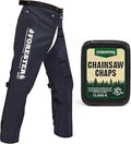 FORESTER Chainsaw Chaps for Men & Women | Apron-Style Chaps with Pocket & Adjustable Waist | Chainsaw Safety Equipment