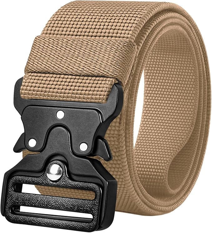 TECEUM Tactical Belt – Heavy-Duty & Quick Release – Military, Work, Rigger, Duty & Utility Belt for Men
