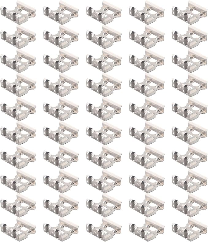 50 Pieces of Aluminum Water Guide Clips for Solar Panels Designed for Efficient Drainage Solutions (35mm)