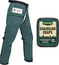 FORESTER Chainsaw Chaps for Men & Women | Apron-Style Chaps with Pocket & Adjustable Waist | Chainsaw Safety Equipment