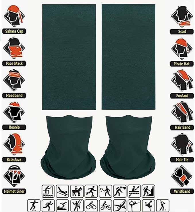 Neck Gaiter Masks Tube Scarf,Seamless Bandanas Buffs Gators,Ourdoor Face Mask Face Covering Multi Headwear