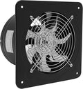 8 Inch Exhaust Fan, 110V 80W Industrial Axial Flow Fan Portable Ventilation Fan with Backdraft Damper, Wall Mount Utility Blower Ventilator Extractor for Garage Shops Kitchen, 2600RPM