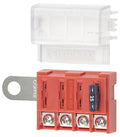 Blue Sea Systems 5023 ST Blade Battery Terminal Fuse Block 4 Way Circuit with Cover, 100 Amps