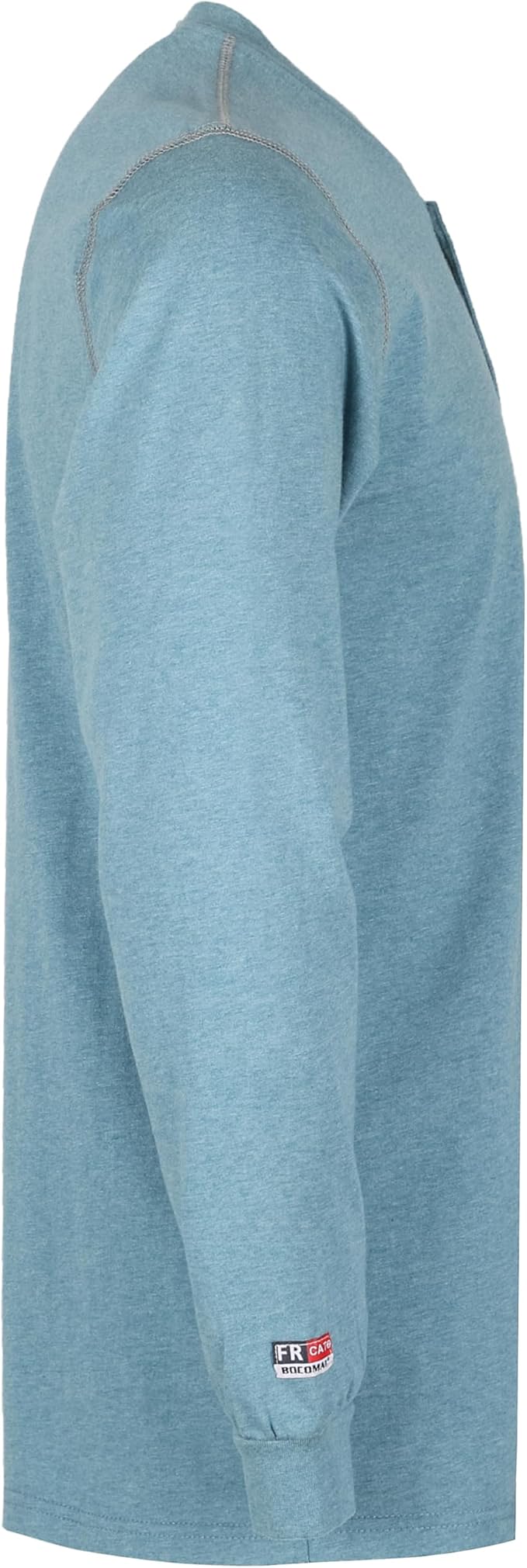 BOCOMAL FR Shirts for Men 5.5oz Lightweight Long Sleeve Work Henley Fire Resistant Shirt CAT2