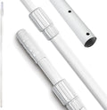 SWIMLINE HYDROTOOLS 8360 2-Piece Telescopic Pole 6 To 12 Feet Adjustable Telepole Swimming Pool Cleaning Skimmer Nets Vacuum Heads & Brushes Premium Fluted Anodized Aluminum W/ Strong Grip & Lock