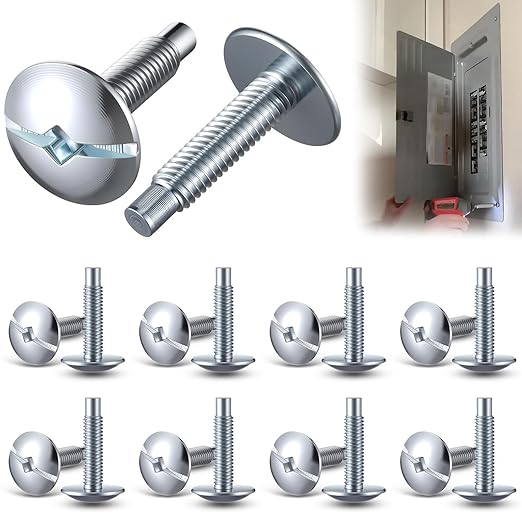 18Pcs Load Center Cover Replacement Screws Compatible with Square D S106 and Siemens ECTS2, Panel Screw Compatible with QO & Homeline Panels, Murray Load Centers, Zinc Electrical Panel Screws