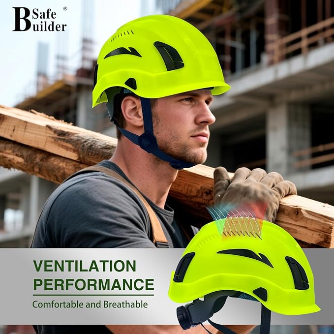 Safety Helmet Hard Hats Construction Head Protection 6-Point Suspension Lightweight Work Outdoor,Industrial ANSI Approved