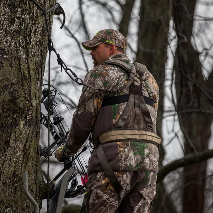 Summit Treestands Men's Pro Safety Harness, Medium, Black (SU83081)