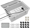 Large Electrical Waterproof Box IP67 Junction Box Extension Cord Cover,11.4x7.5x5.5” Outdoor Electrical Box for Outlet Plug Cover,IP67 Outdoor Waterproof Plug-in Distribution Box