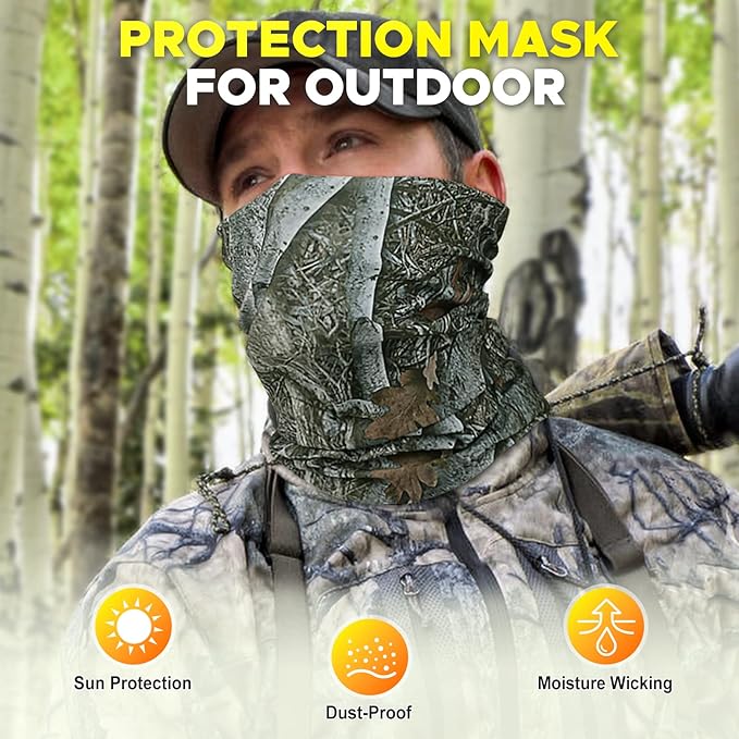 JOEYOUNG Headwear, Bandana, Neck Gaiter Head Wrap Headband Balaclava Magic Scarf