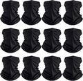SATINIOR 12 Pcs Summer UV Protection Neck Gaiters Clothing Neck Scarf Balaclava Face Mask Cover Sunscreen Breathable Bandana for Men Women Outdoor Sports