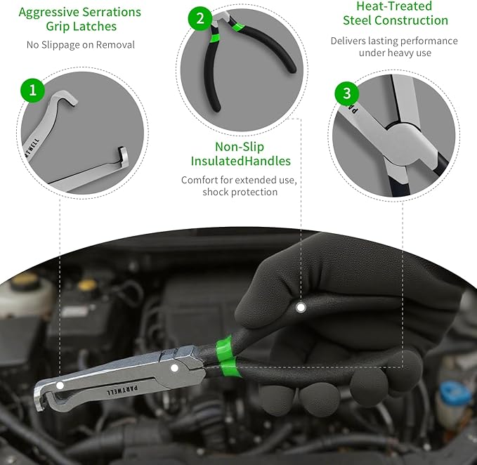 Electrical Disconnect Pliers Set – 3PCS Electrical Connector Pliers for Cars, Fuel Line Disconnect Tool, and Automotive Electrical Tool Kit