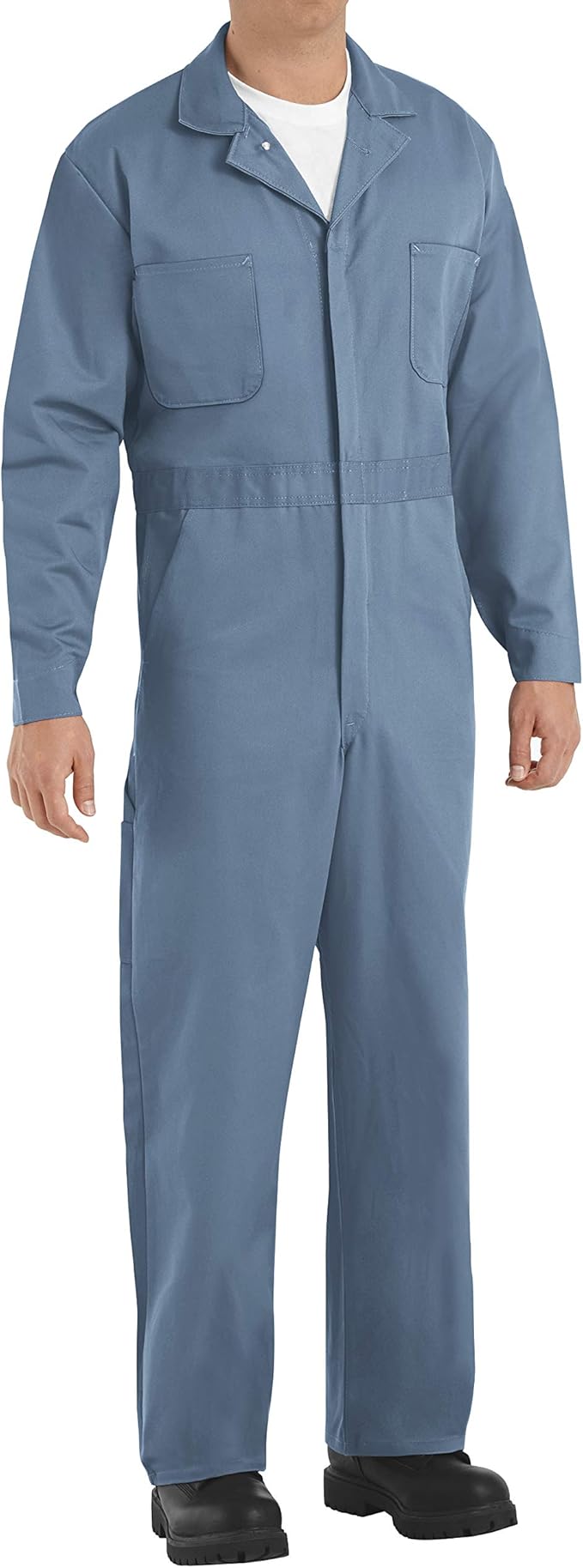 Red Kap Men's Button-Front Cotton Coverall