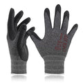 DEX FIT Nitrile Work Gloves FN330, 1 Pair, 3D-Comfort Stretchy Fit, Firm Grip, Thin & Lightweight, Touch-Screen Compatible, Durable, Breathable & Cool, Machine Washable; Black Grey S (7)