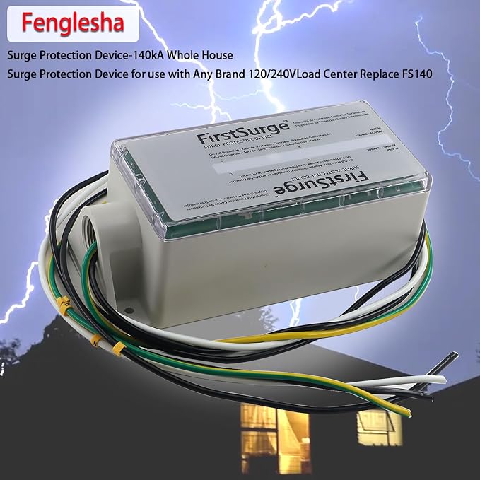 FS140 Surge Protection Device 140,000 Amps Whole House Surge Protection Device for use with Any Brand 120/240V Load Center
