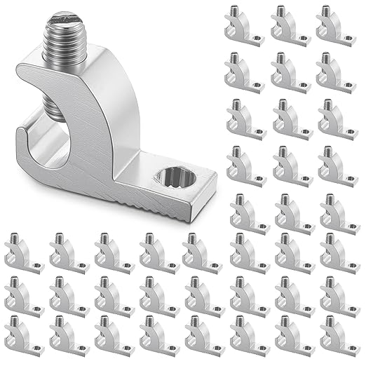 40pcs Aluminum Pool Bonding Lug – Corrosion-Resistant Grounding Connector for Swimming Pools, Conduits & Spa (4-14 AWG Wire Range)