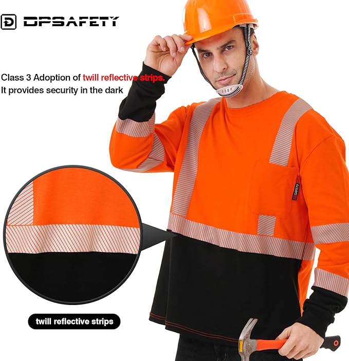 FR Shirt 6 oz Hi Vis Fire Resistant Flame Resistant Shirts for Men,Welding Shirt Cotton CAT2 Long-Sleeved Shirts