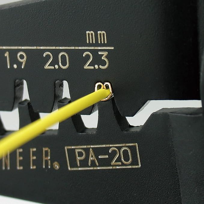 ENGINEER PA-20 Universal Connector Crimping Pliers 175mm. Made in Japan. Crimp AWG #28 to #18 in Micro Connectors, 2.5mm pitch to 5mm pitch connector pins