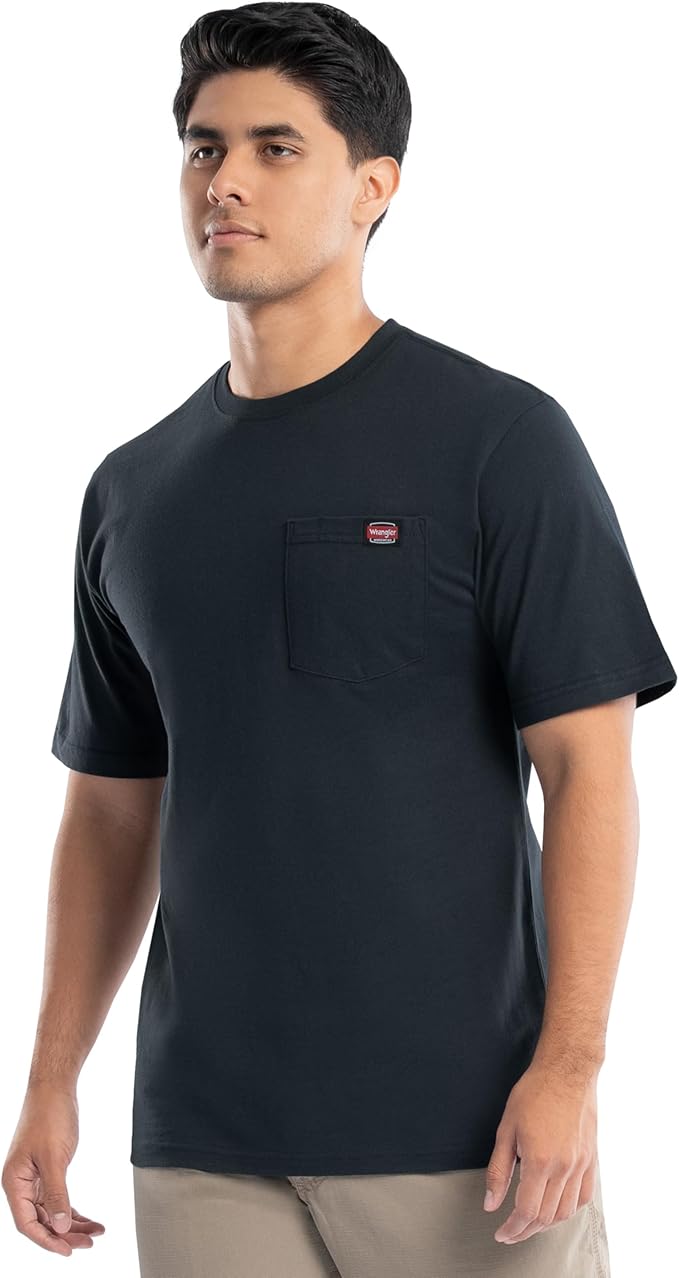 Wrangler Men's Short Sleeve Pocket T-Shirt, 2-Pack