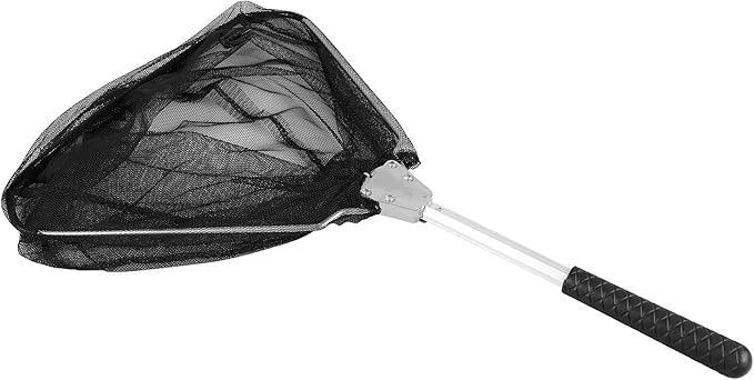 RESTCLOUD Fishing Landing Net with Telescoping Pole Handle, Fishing net Freshwater for Kids Men Women, Extend to 40-63 Inches