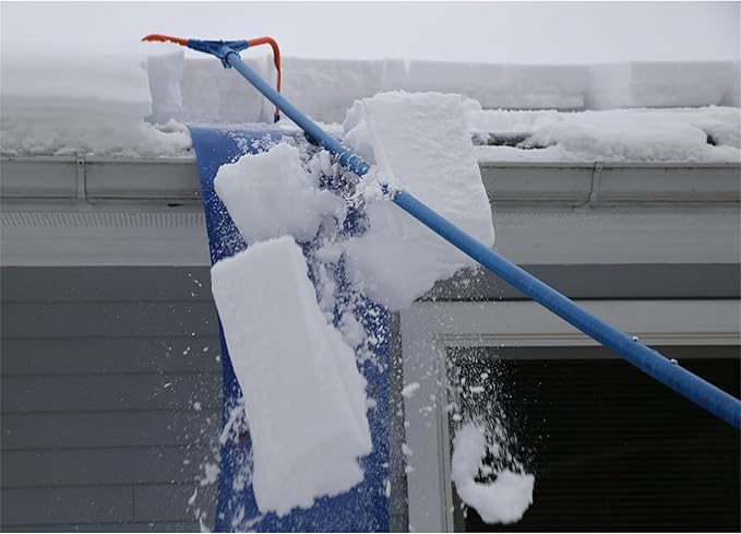 Avalanche! AVA500, Easy and Quick Snow Removal from Roof, Slick Surface Slide, Quick Assembly, Rook Rake for Snow Removal, Made in The USA