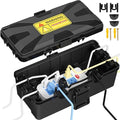 Medium Outdoor Electrical Box Waterproof 10.3 x 5.9 x 3.7 in, IP54 Waterproof Extension Cord Cover Outlet Box, Weatherproof Connection Box for Electronics Outside, Power Strip, Light, Plug