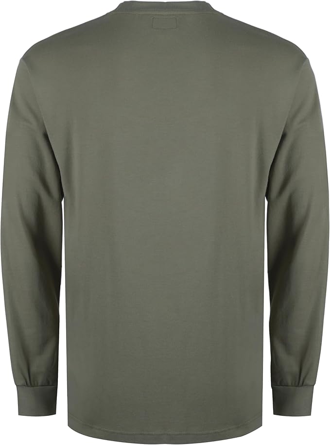 TICOMELA FR Shirts for Men Flame Resistant Shirt NFPA2112/CAT2 7oz Fire Retardant Men's Long Sleeve Henley Shirts