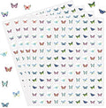 2400 Pcs Small Stickers for Kids,Mini Butterflies Stickers 10 Cute Designs Adhesive Sticker for Classroom Teacher Reward Spring Home Room Butterfly Theme Party Favor,0.5in（Butterfly）