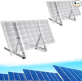 Adjustable Solar Panel Mounting Brackets - 2 Sets 45 inch Durable Tilt Solar Panel Stand/Mount with Foldable Tilt Legs for 200W-600W RV, Boat, Rooftop & Off-Grid Systems