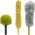 DOCA Telescoping Pole Attachment - Extension Pole for Cleaning, Feather Duster, Window Washing Kit, Paint Roller, Window Squeegee - High Reach Extendable Kit for Indoor & Outdoor - Duster Kit