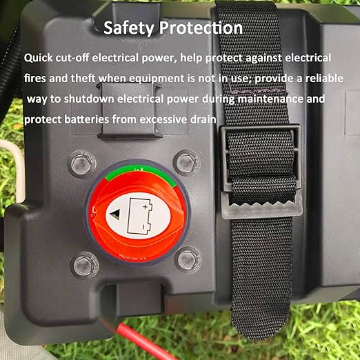 Battery Disconnect Switch Master, 12V-48V Waterproof Power Isolator On-Off Kill Switch 275Amps High Current for Car RV Marine Boat Truck ATV Vehicles