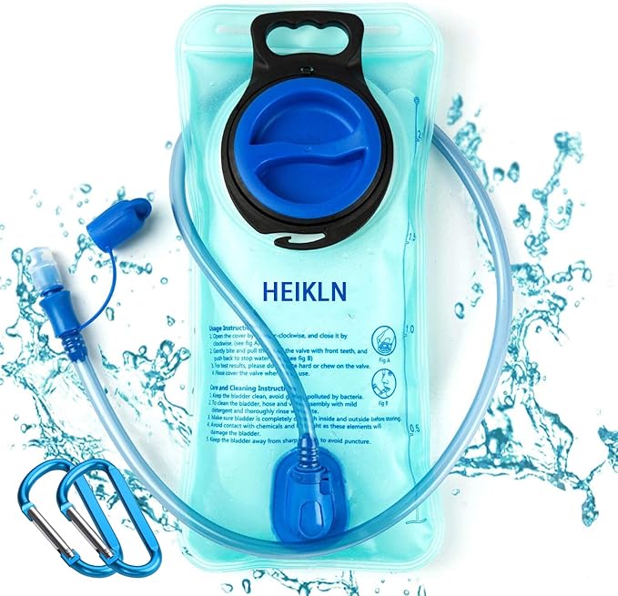 Hydration Bladder 1.5L-2L-2.5L-3L,Leak Proof Water Reservoir, BPA Free Military Water Storage Bladder Bag Hydration Pack Replacement Easy Clean for Bicycling Hiking Camping Hunting Running