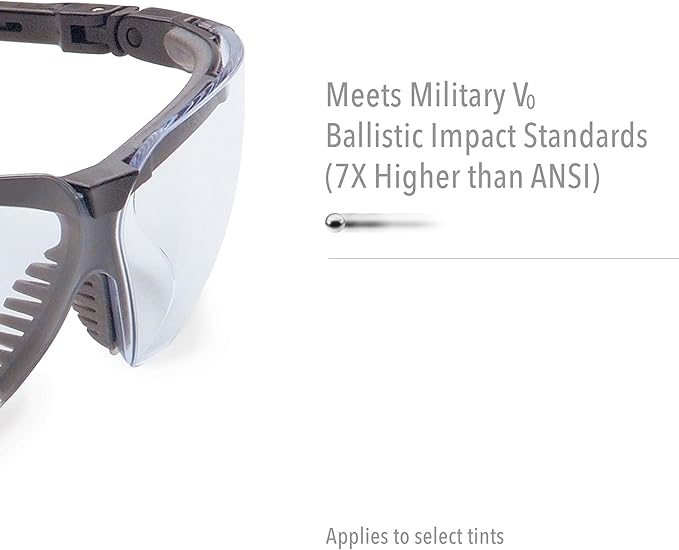 Honeywell Uvex Genesis Safety Glasses with Uvextreme Anti-Fog Coating, Black Frame