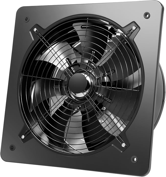 16'' Explosion Proof Exhaust Fan, 300W 4700CFM Industrial Axial Flow Fan Utility Blower Ventilator Fan Extractor Factory Extraction Ventilation for Garage Shops Kitchen, 2800RPM