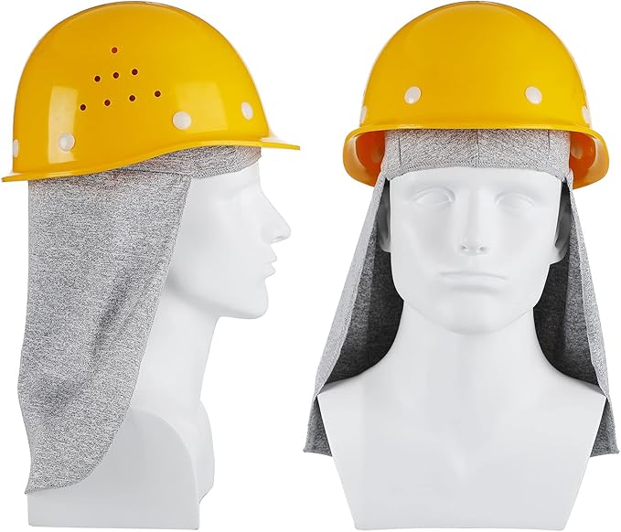 Sintege 6 Pieces Hard Hat Sun Shade Cooling Skull Cap Sun Neck Protector Quick Dry Neck Shade for Women Men