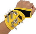 Magnetic Wristband with Super Strong Magnets Holds Screws, Nails, Drill Bit. Unique Wrist Support Design Cool Handy Gadget Gift for Fathers (B)