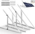 2 Sets (4 Pack) 45inch Adjustable Solar Panel Tilt Mount Brackets with Foldable Tilt Legs for 45" Panels | 2400Pa Windproof Adjustable Solar Panel Mount Brackets Kit for RV/Roof/Ground
