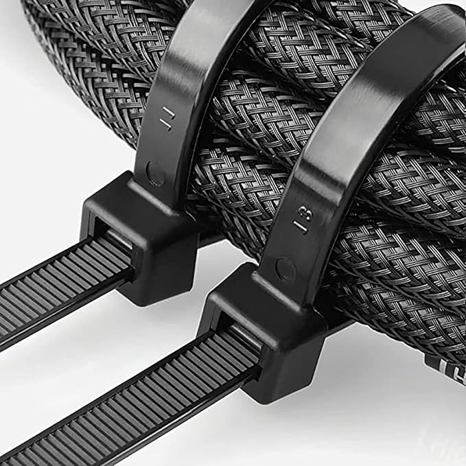 Long Zip Ties100 per pack 20 inch Large wire ties with 70 lbs Tensile Strength Big Cable Ties Black,by BAIYIDA