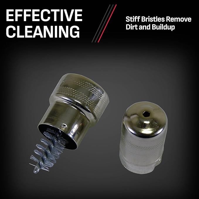Schumacher Electric Battery Terminal Cleaning Brush, Removes Buildup from Top and Side Terminals, for Power Sport, Automotive, and Marine Batteries, BAF-BI