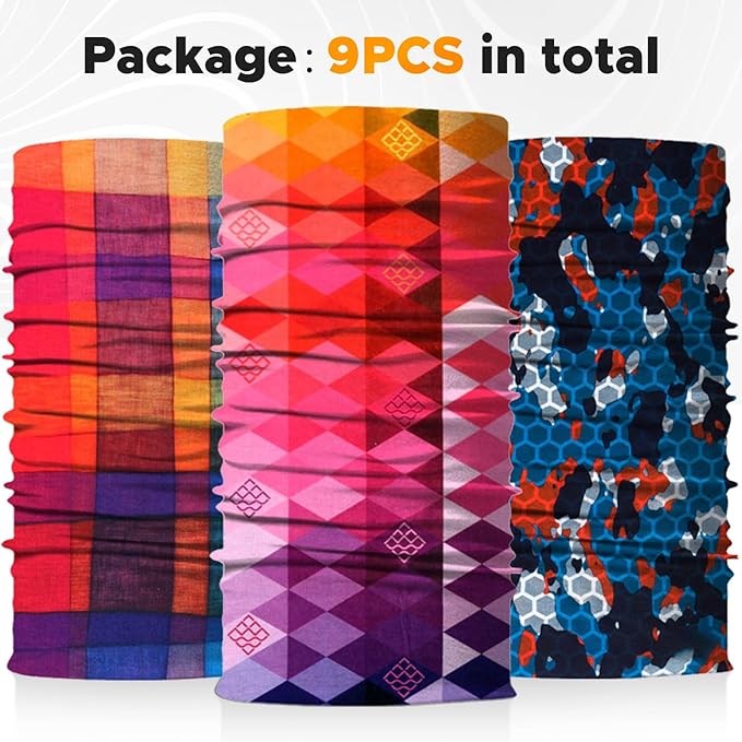 JOEYOUNG Headwear, Bandana, Neck Gaiter Head Wrap Headband Balaclava Magic Scarf