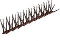 Bird B Gone - Brown Plastic Anti Bird Spikes (10') - Humane Deterrent - Stops Pigeons & Birds from Roosting - UV-Stabilized Polycarbonate - for Rooftops, Ledges, Fences, Etc - Made in USA