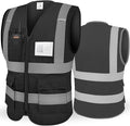 TICONN Reflective Safety Vest High Visibility Class II Mesh Vest for Women & Men Meets ANSI Standards