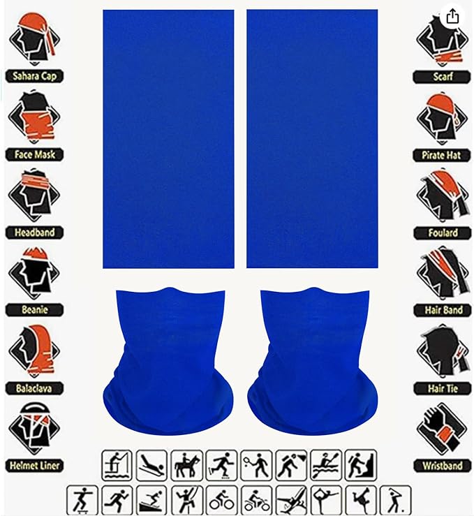 Neck Gaiter Masks Tube Scarf,Seamless Bandanas Buffs Gators,Ourdoor Face Mask Face Covering Multi Headwear