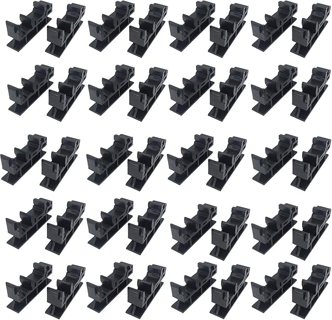 20Sets C45 DIN Rail PCB Mounting Bracket Holder Carrier Clips for Width 35mm or 15mm Din Rail