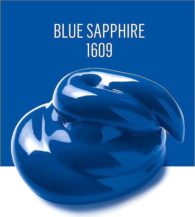 FolkArt Outdoor Acrylic Paint in Assorted Colors (2 Ounce), 1609 Metallic Blue Sapphire