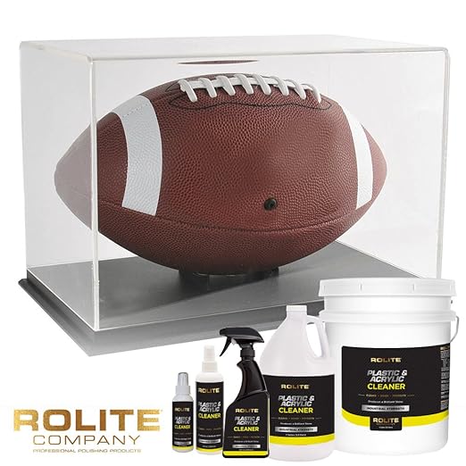 Rolite Plastic Acrylic Cleaner 8 Fl. Oz. Streak-free Polish for Windshields Windows Headlights Marine Plexiglass