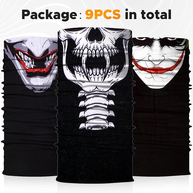 JOEYOUNG Headwear, Bandana, Neck Gaiter Head Wrap Headband Balaclava Magic Scarf